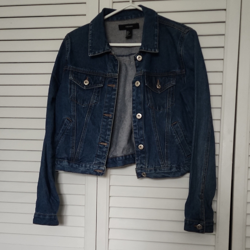 Forever 21 Dark Blue Denim Jacket